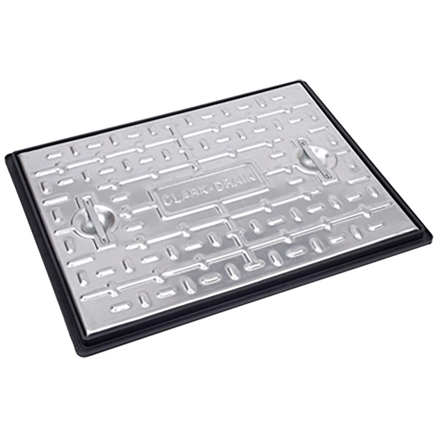 Clark Drain Galvanised Manhole Cover & PP Frame 5T 600x450mm PC6BG