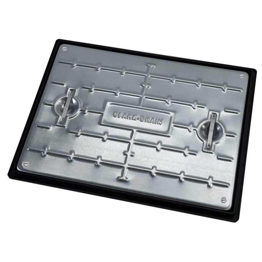 Picture of Clark Drain Galvanised Sealed & Locking Manhole Cover & PP Frame 5T 600x450mm PC6BG3