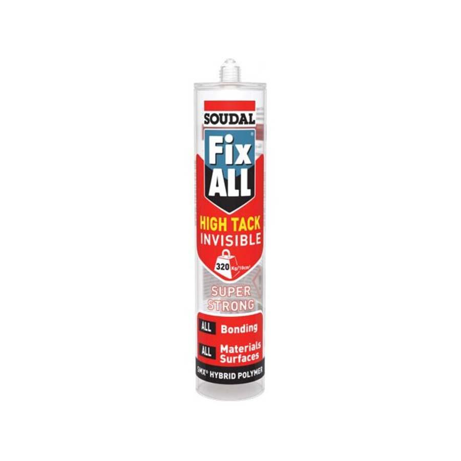 Picture of Soudal Fix All High Tack Invisible Adhesive 290ml Invisible