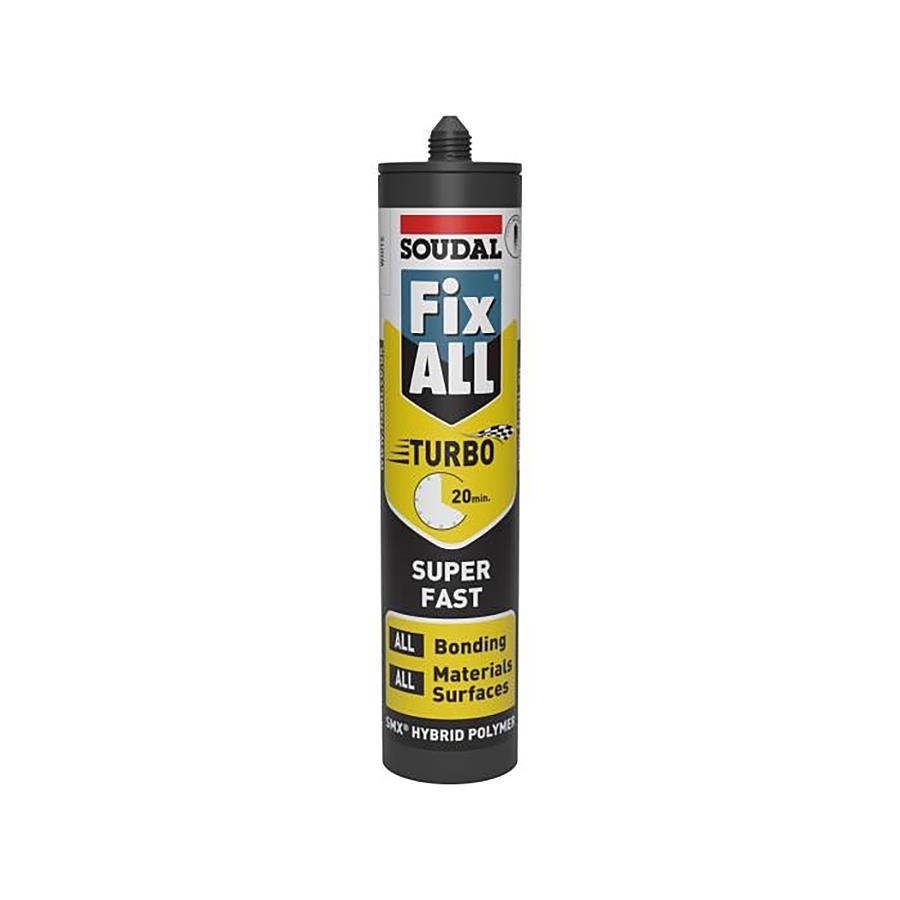 Picture of Soudal Fix All Turbo Super Fast Hybrid Polymer Adhesive 290ml White