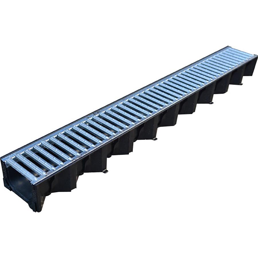 Picture of ACO HexDrain A15 Plastic Channel Galvanised Steel Grate 1m