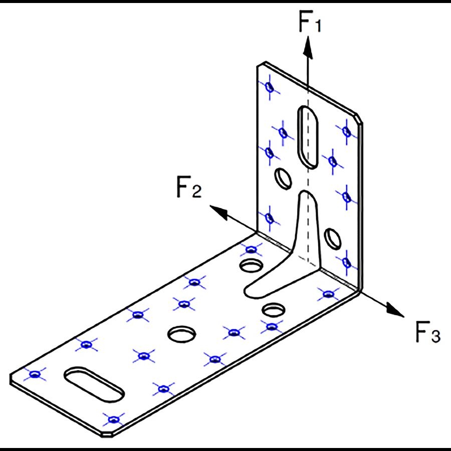 Picture of Expamet Heavy Duty Angle Bracket 150x90x63mm