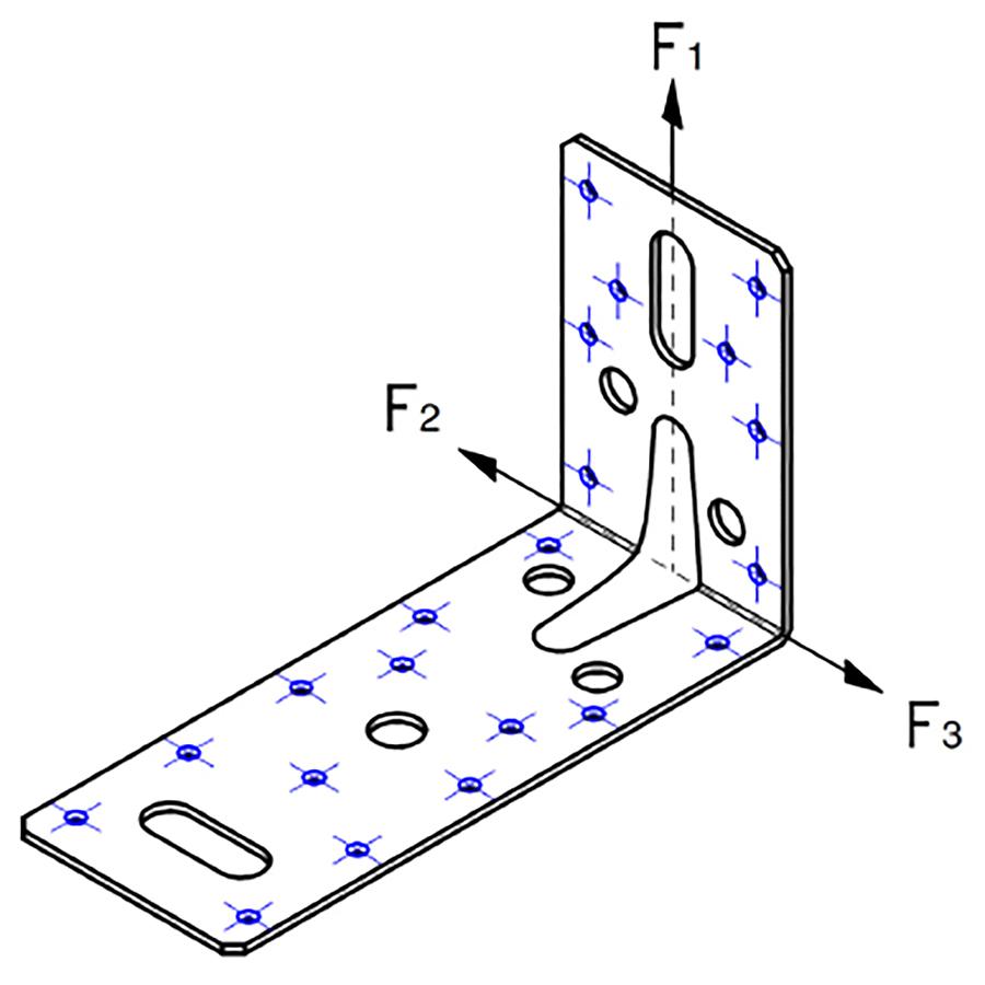 Expamet Heavy Duty Angle Bracket 150x90x63mm