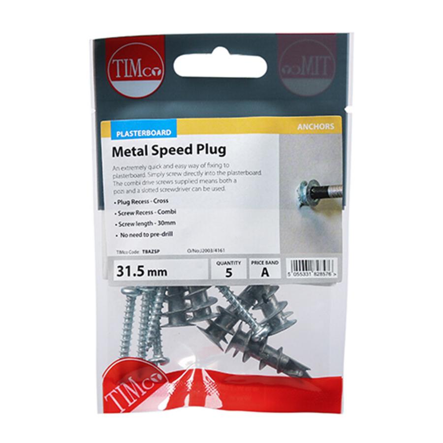 Picture of Timco Metal Speed Plug & Screw 31.5mm Bag 5