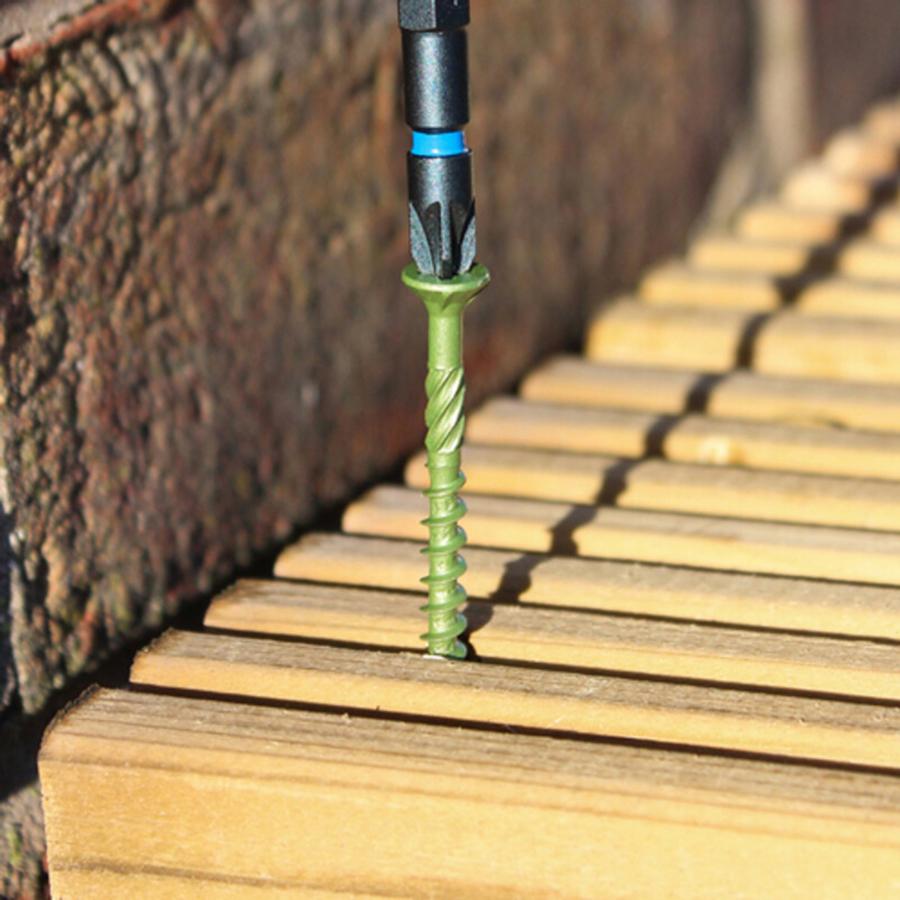 Picture of Timco Decking Screw Green PZ2 4.5x70mm Box 200