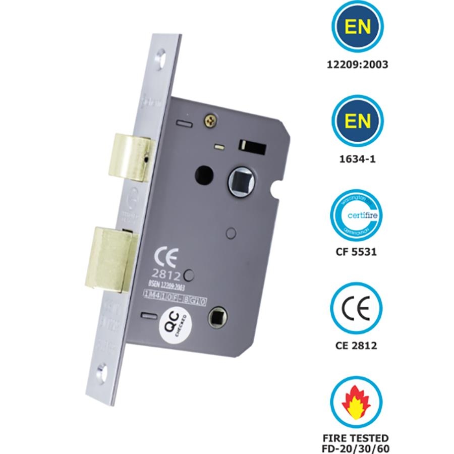 Picture of Sichern Bathroom Lock CE Certifire 63mm Chrome Plated