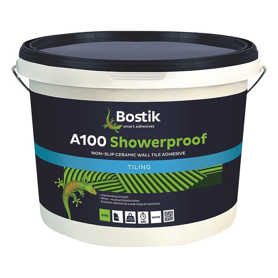 Picture of Bostik A100 Showerproof D1te Wall Tile Adhesive White 10L