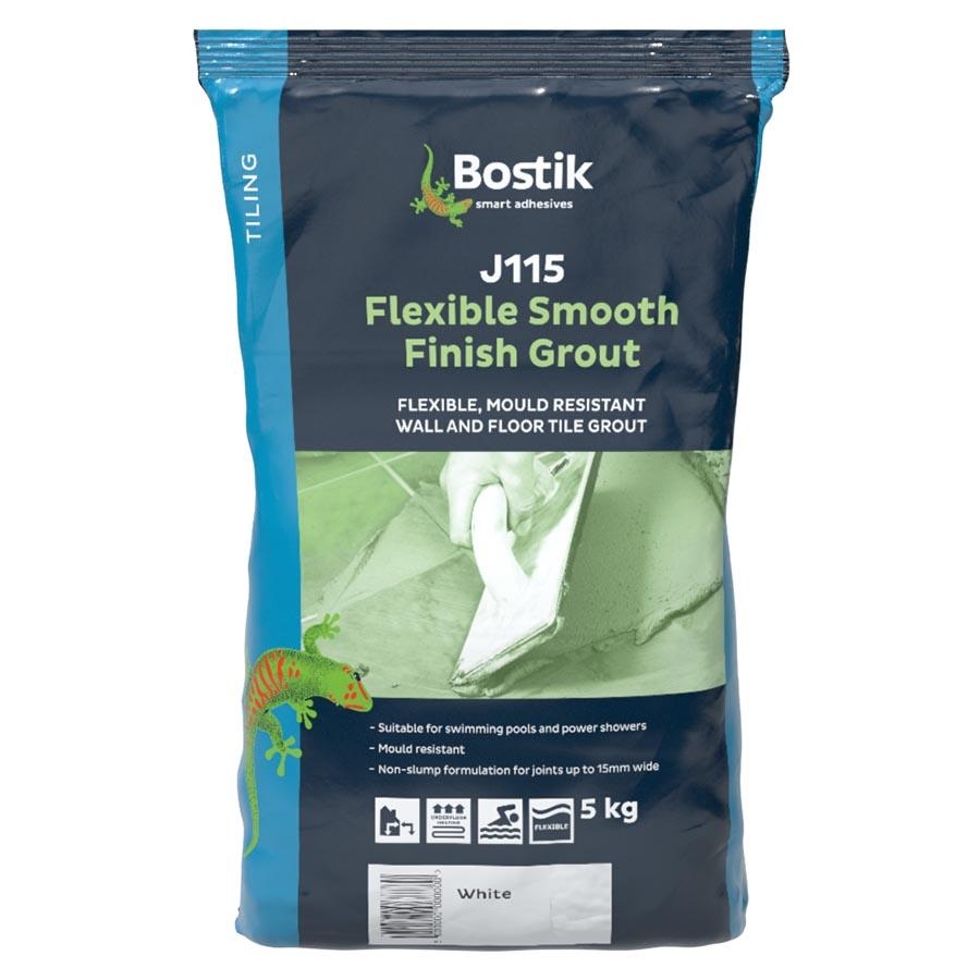 Picture of Bostik J115 Flexible Smooth Finish Floor & Wall Grout White 5kg