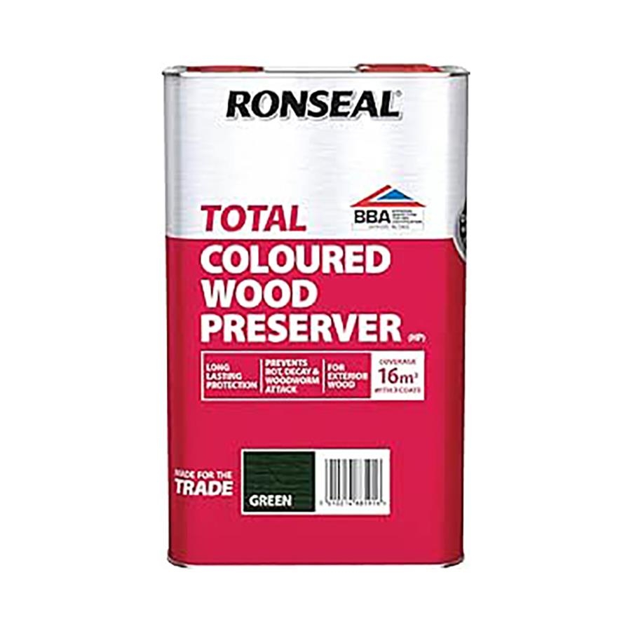 Picture of Ronseal Trade Total Wood Preserver Green 5L