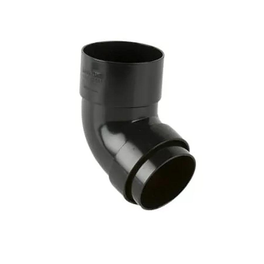 Picture of Brett Martin 68mm Round Downpipe Bend 112.5 degree Black BR209B