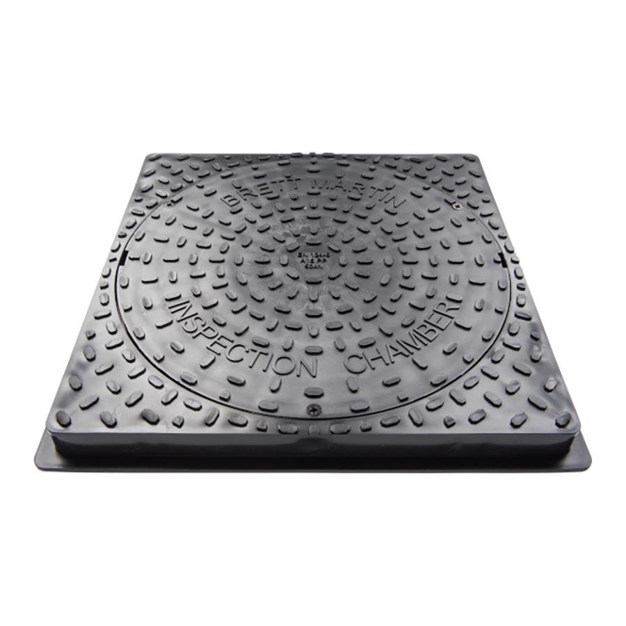 Picture of Brett Martin 110mm Drain 450mm Dia Inspection Chamber Cover Square 50kN B6260