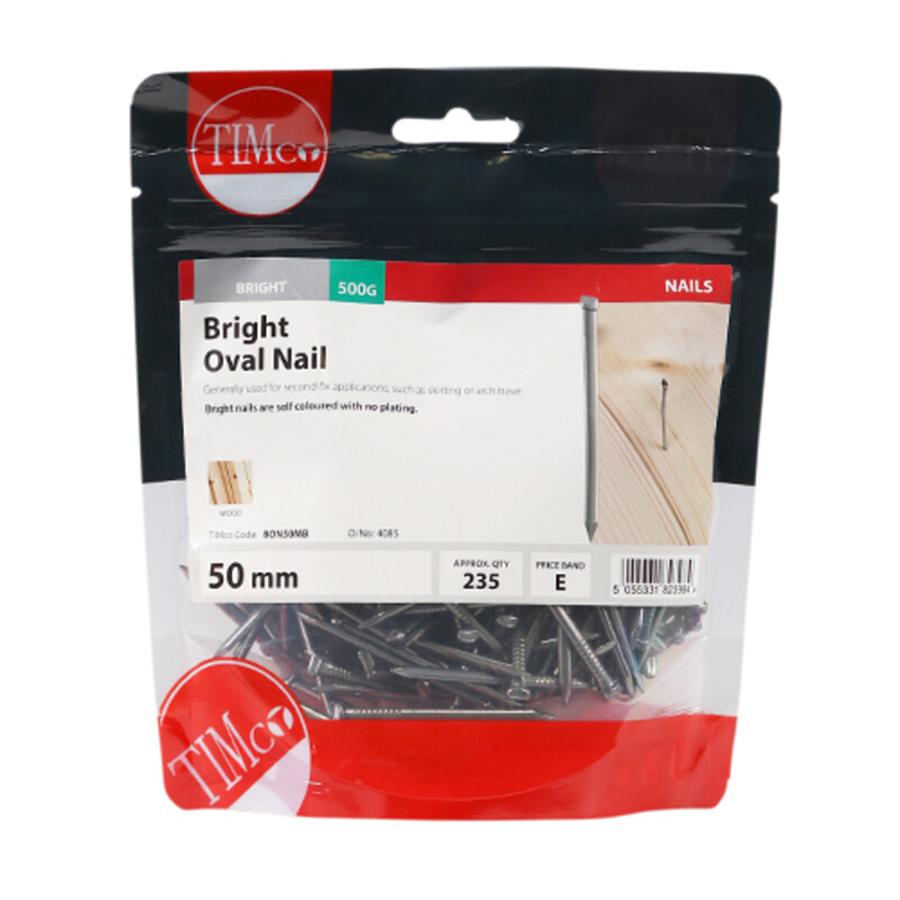 Picture of Timco Bright Oval Nails 50mm 500g