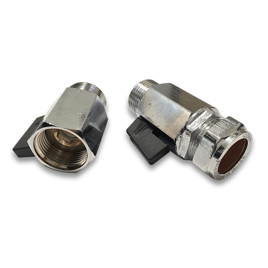 Picture of Essco Iso Valves Pair 22mm Copper