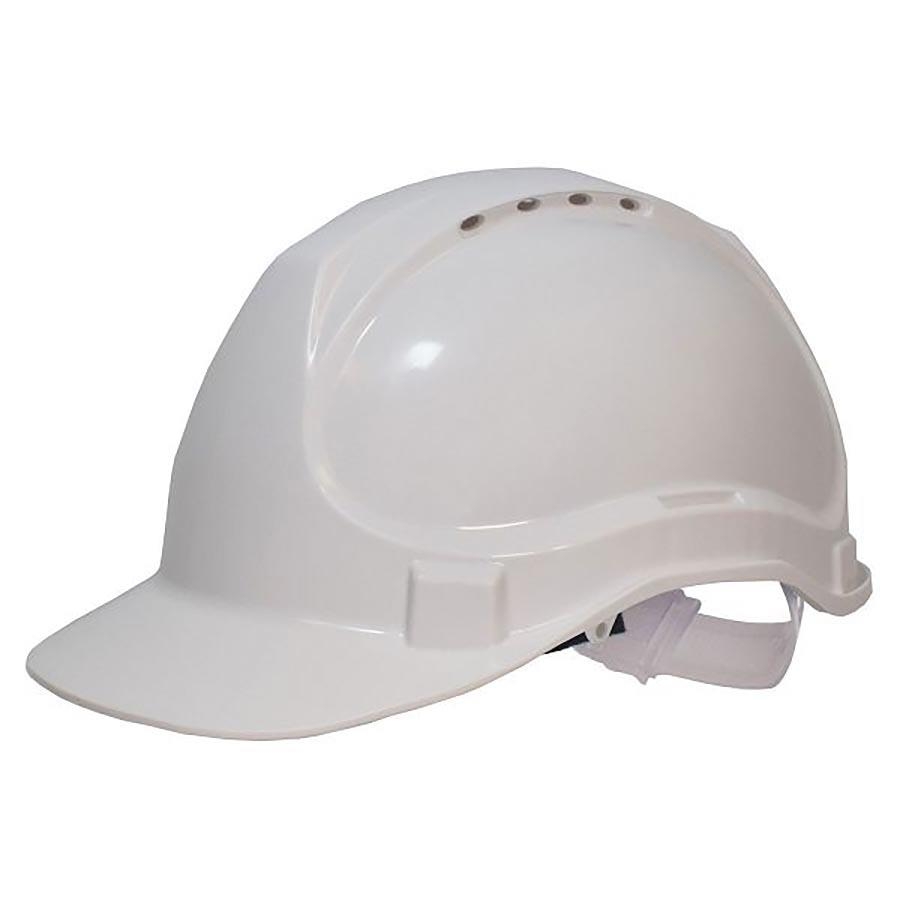 Picture of Scan Std Industrial Vented Safety Helmet White 