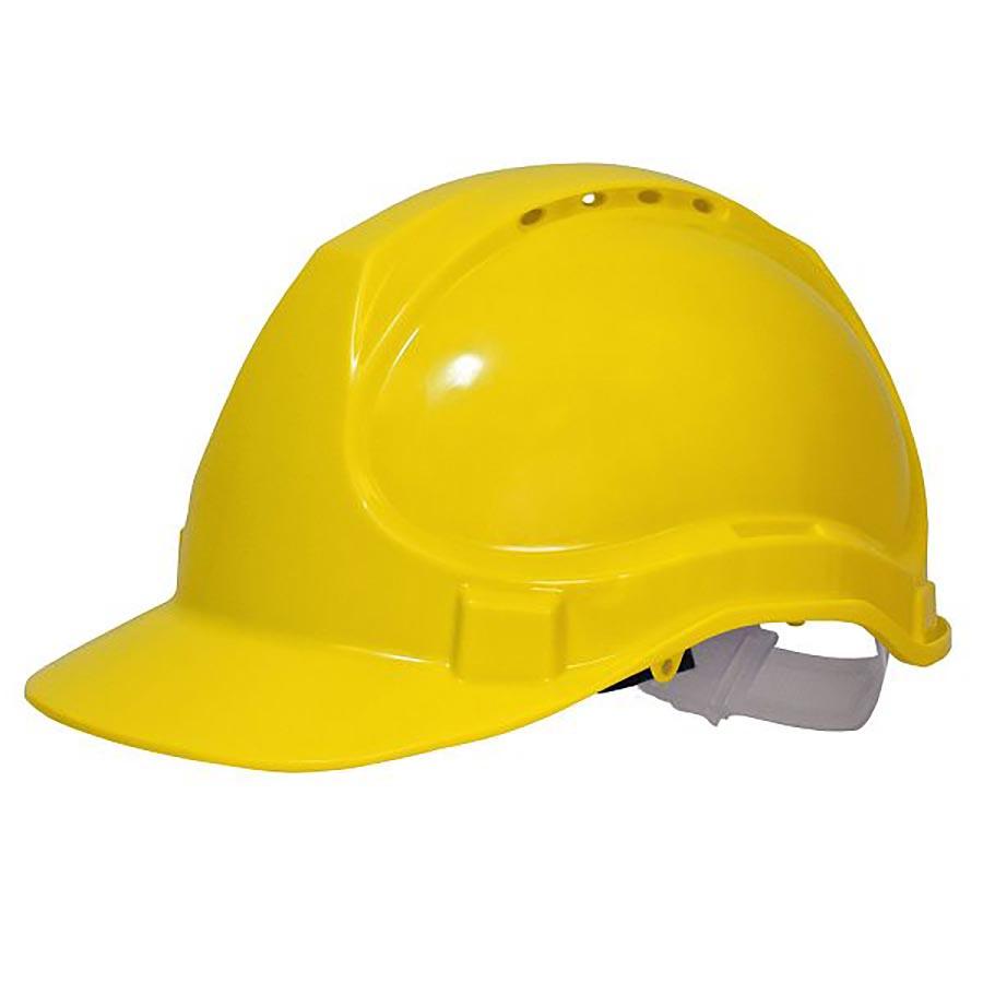 Picture of Scan Standard Industrial Vented Safety Helmet Yellow