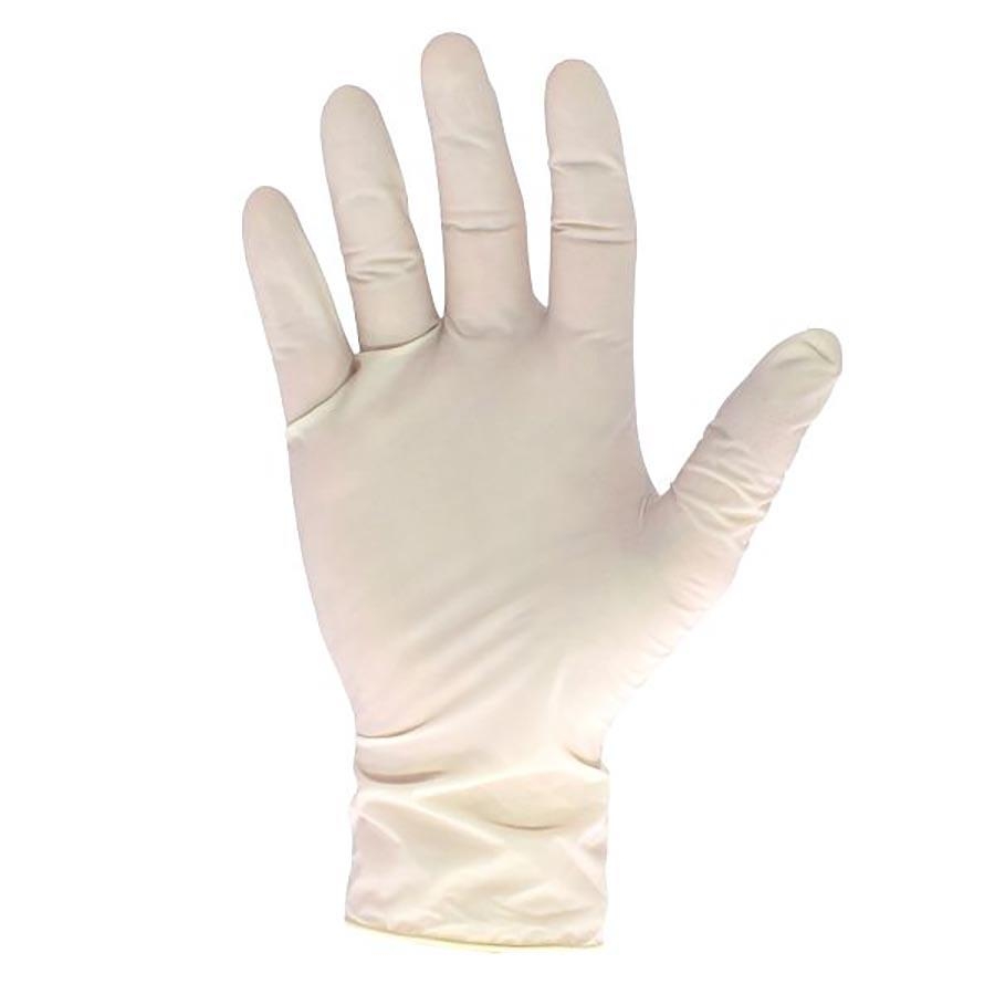 Picture of Scan Natural Latex Examination Gloves Large Box 100
