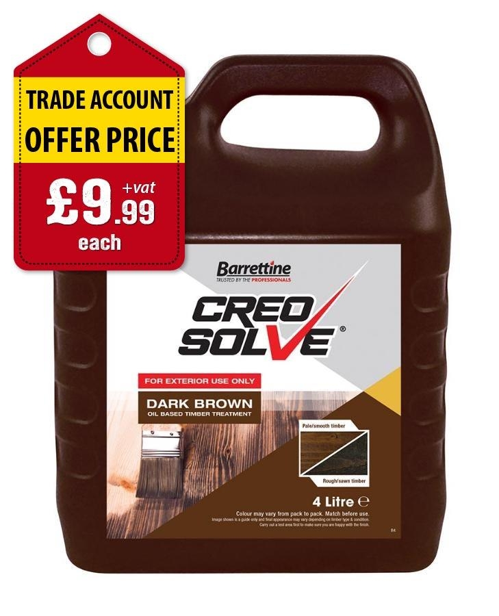 Picture of Barrettine Creosolve Dark Brown 4L