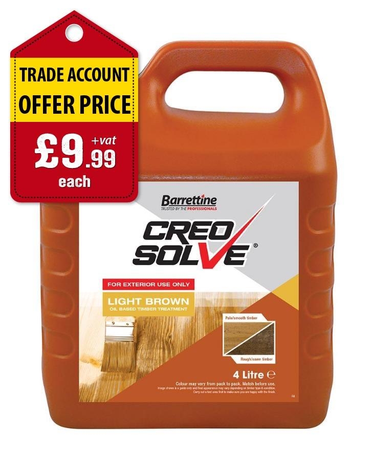 Picture of Barrettine Creosolve Light Brown 4L