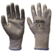 Picture of Scan Grey PU Coated Cut 5 Liner Gloves Sz9 (L)