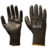 Picture of Scan Black PU Coated Gloves Sz10 (XL) 12 Pairs