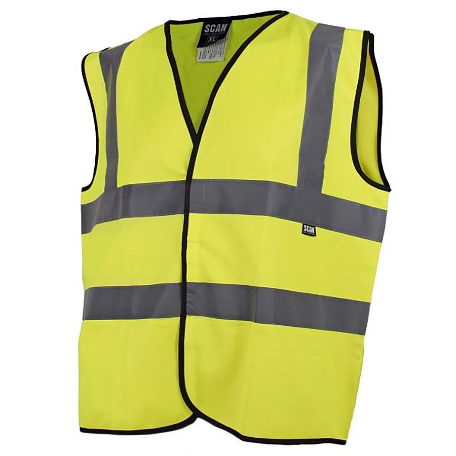 Picture of Scan Hi-Vis Waistcoat Yellow Large