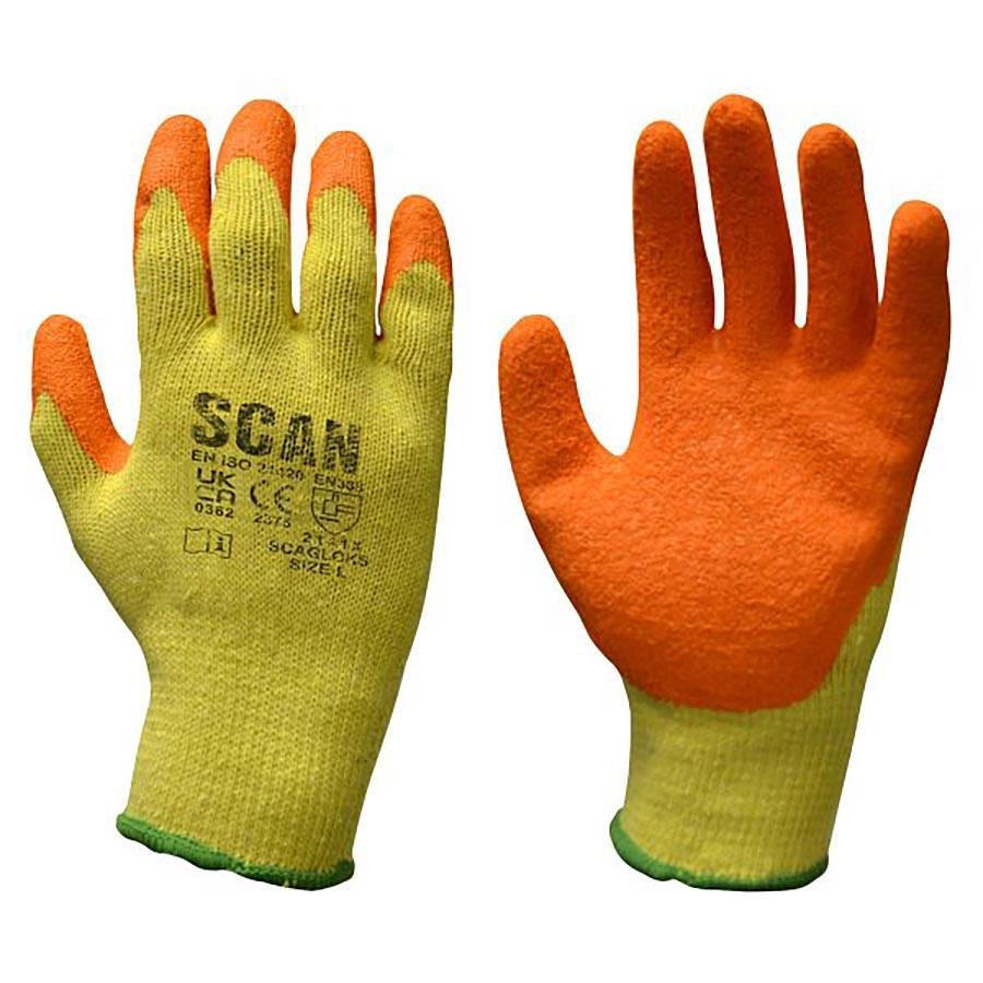 Picture of Scan Knitshell Gloves Latex Palm Sz9 (L)