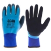 Picture of Scan Waterproof Gloves Latex Palm Blue/Black Sz9 (L)