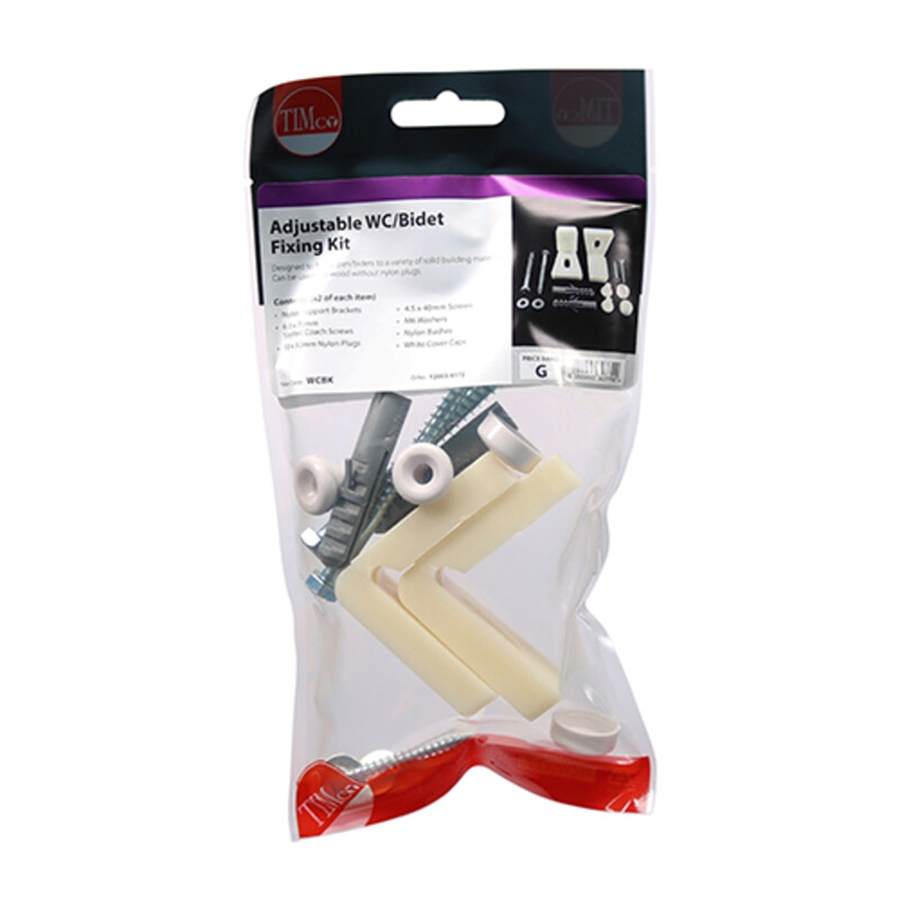 Picture of Timco Adjustable WC/Bidet Fixing Kit