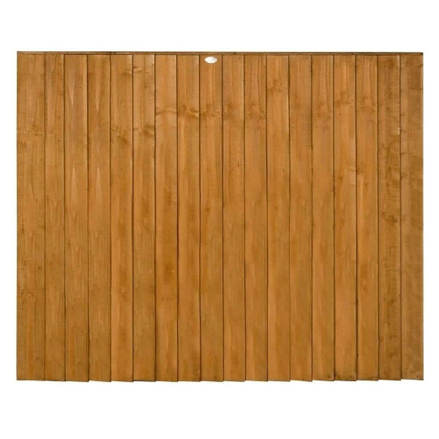 Picture of Grange Feather Edge Fence Panel Golden Brown 1.2m