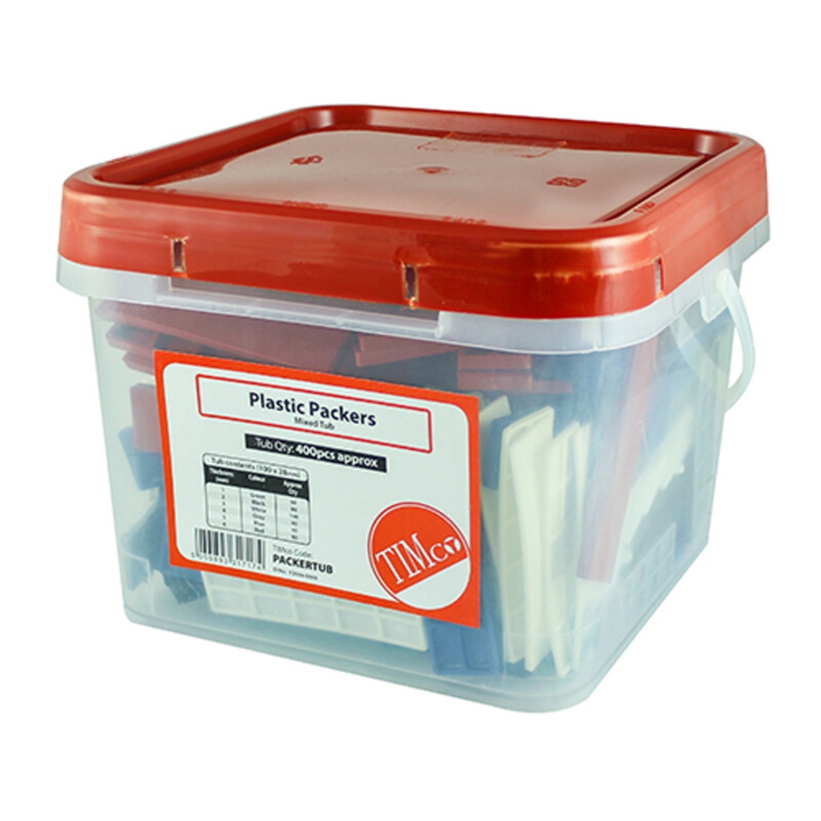 Picture of Timco Assorted Flat Packers 1-6mm Tub 400