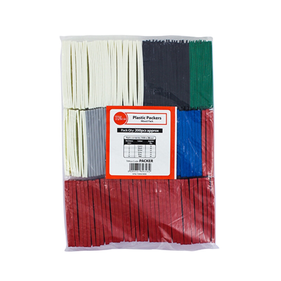 Picture of Timco Assorted Flat Packers 1-6mm Bag 200