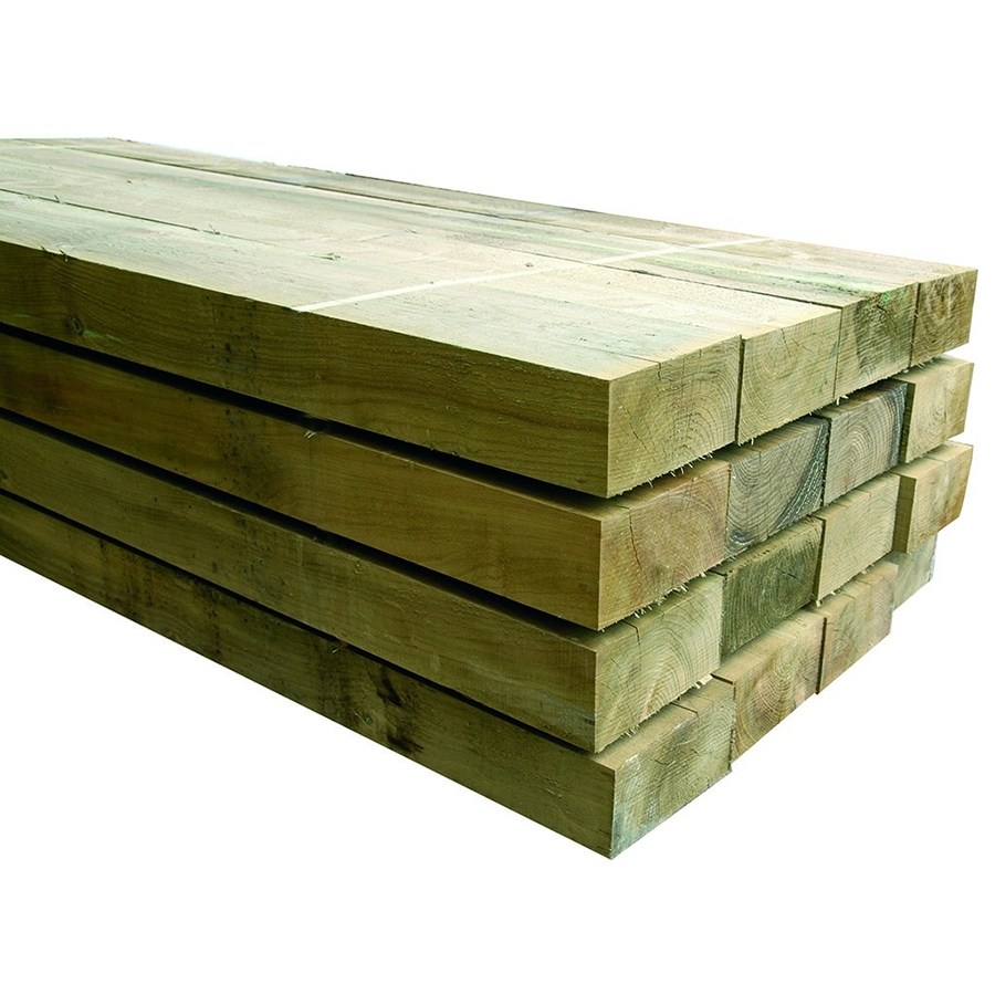 Picture of Green Pressure Treated Softwood Sleeper 95x195x2400mm Nominal