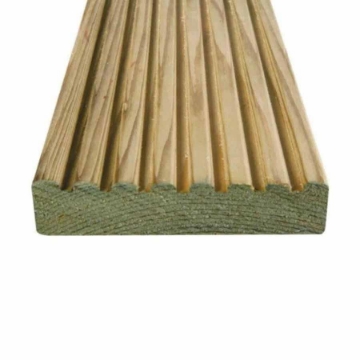 Show details for Softwood Decking Treated Ex 32x125mm 3.6m Picture of Softwood Decking Treated Ex 32x125mm 3.6m