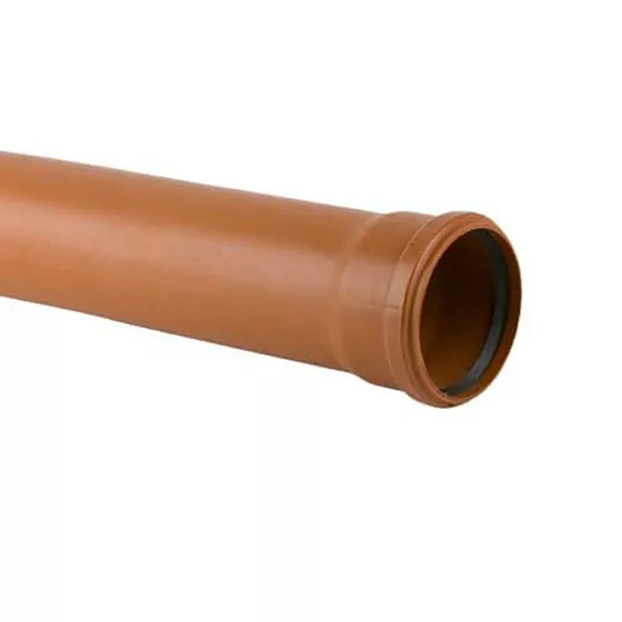 Picture of Brett Martin 110mm Drain Single Socket Pipe 110mm 6m B4406