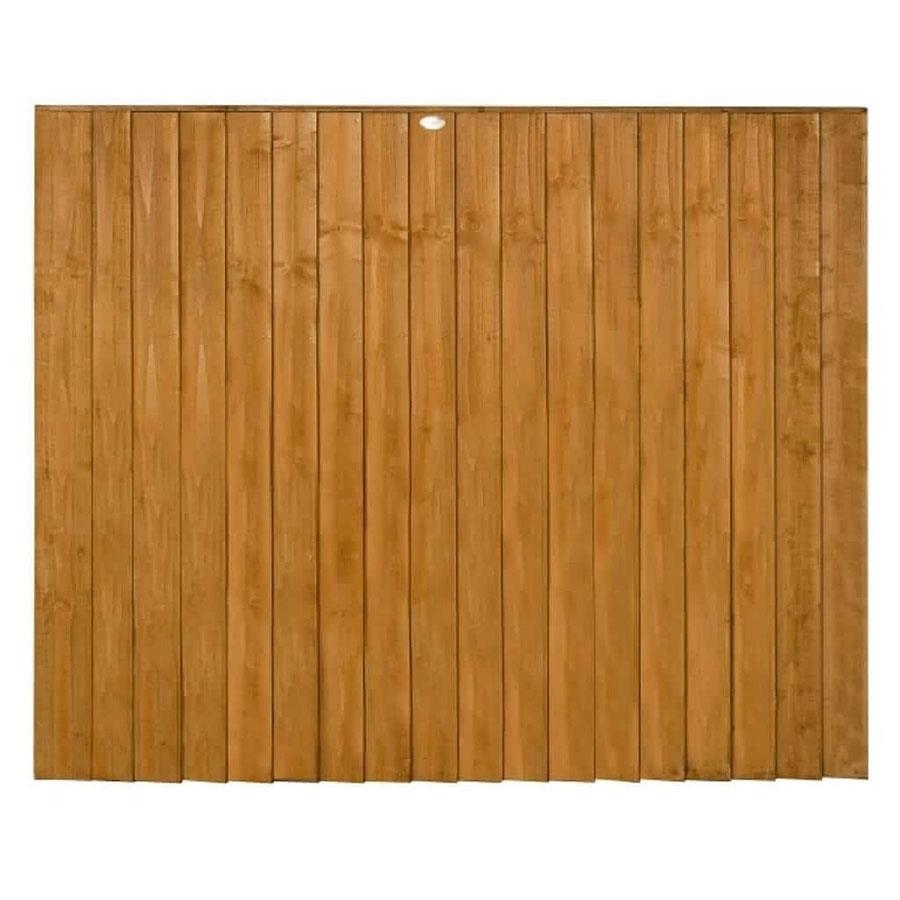 Picture of Grange Feather Edge Fence Panel Golden Brown 0.9m