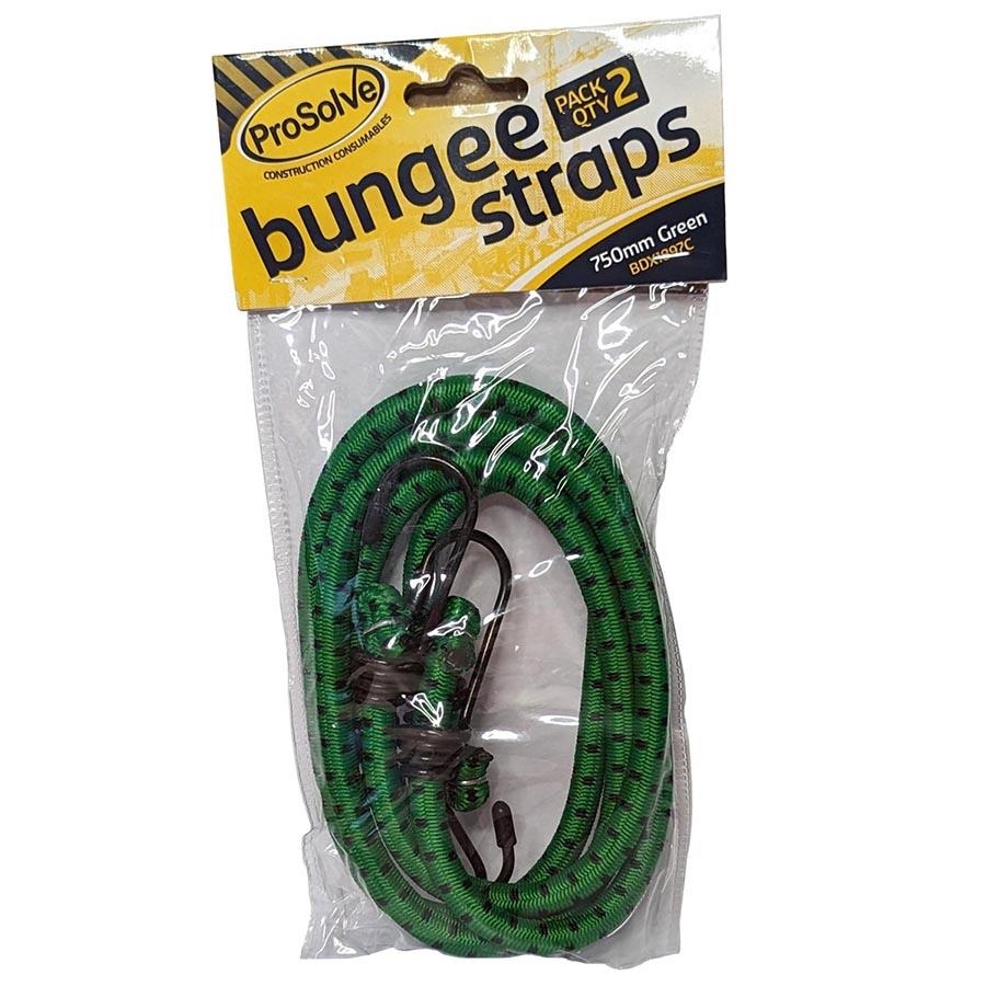 Picture of Prosolve Bungee Cords Pair Green 750mm