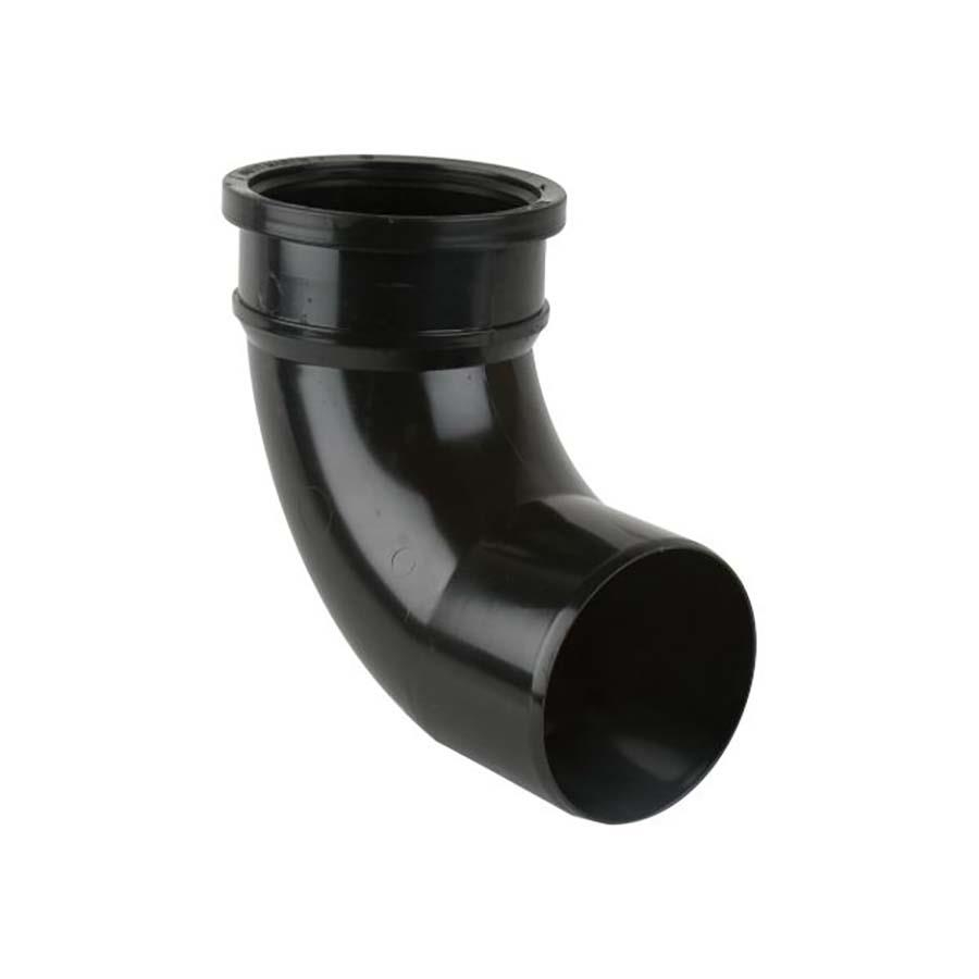 Picture of Brett Martin Soil Single Socket Bend 110mm 92.5 degree Black BS420B