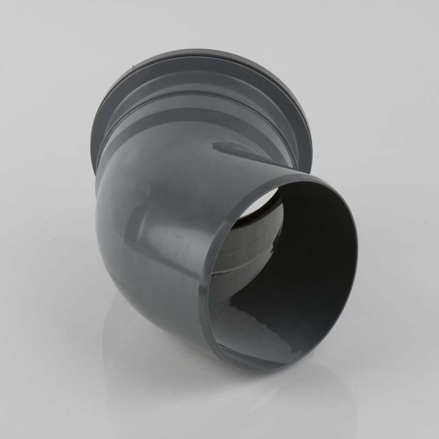 Picture of Brett Martin Soil Single Socket Bend 110mm 135 degree Grey BS422G