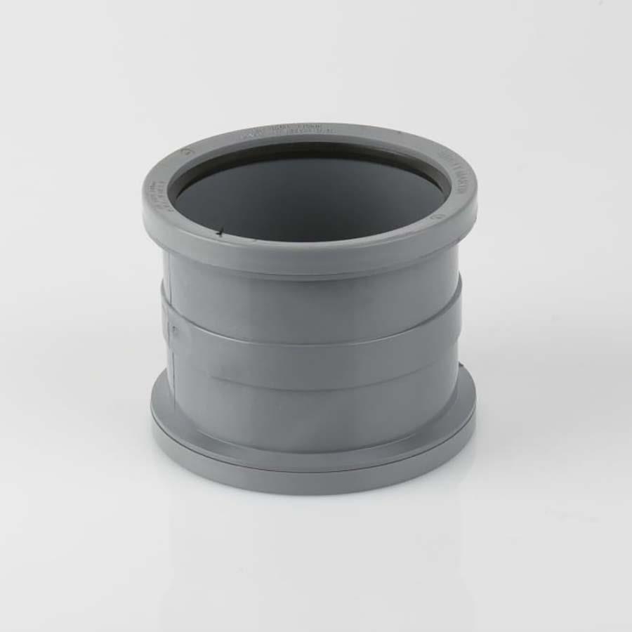 Picture of Brett Martin Soil Double Socket Slip Coupler 110mm Grey BS478G