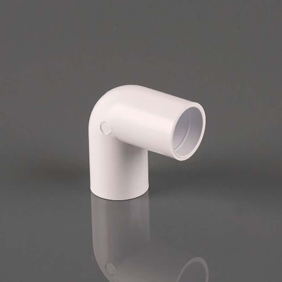 Picture of Brett Martin Overflow Knuckle Bend 21.5mm 90 degree White Polar W130WP