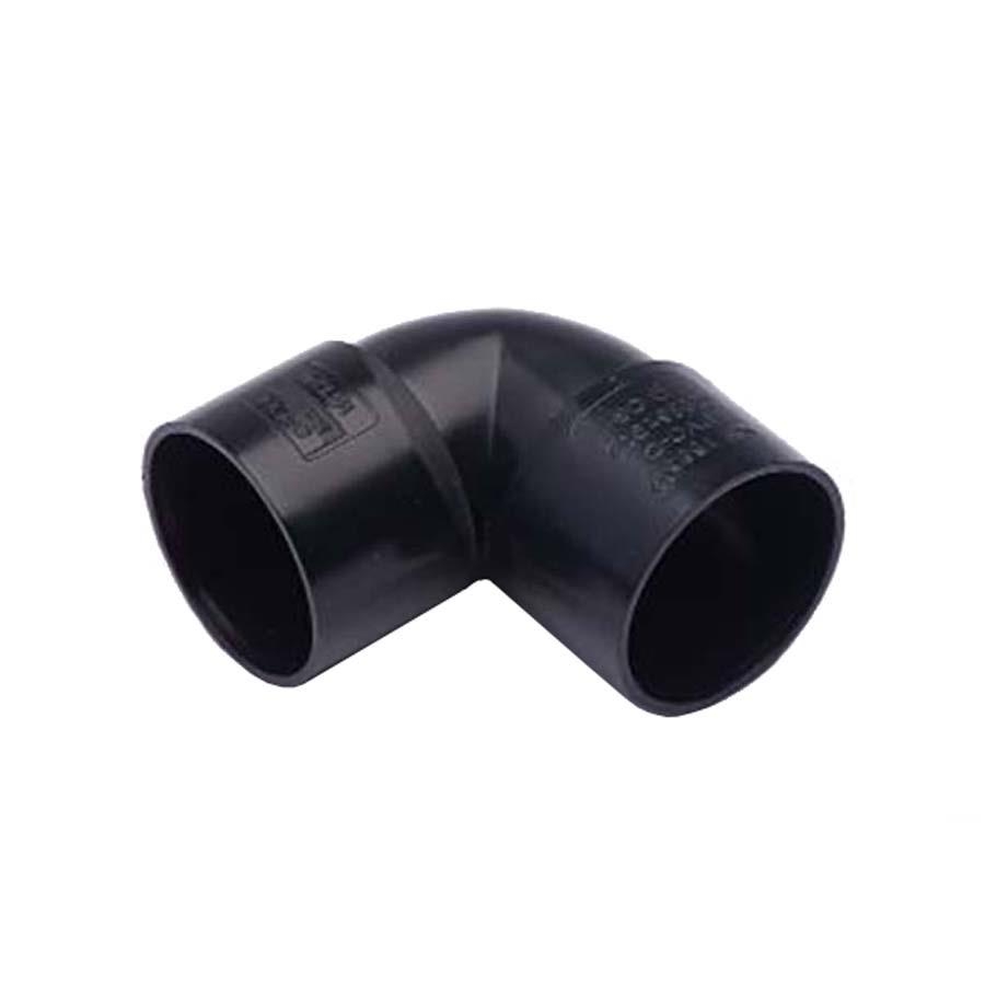 Picture of Brett Martin Solvent Waste Knuckle Bend 40mm 90 degree Black W2120B