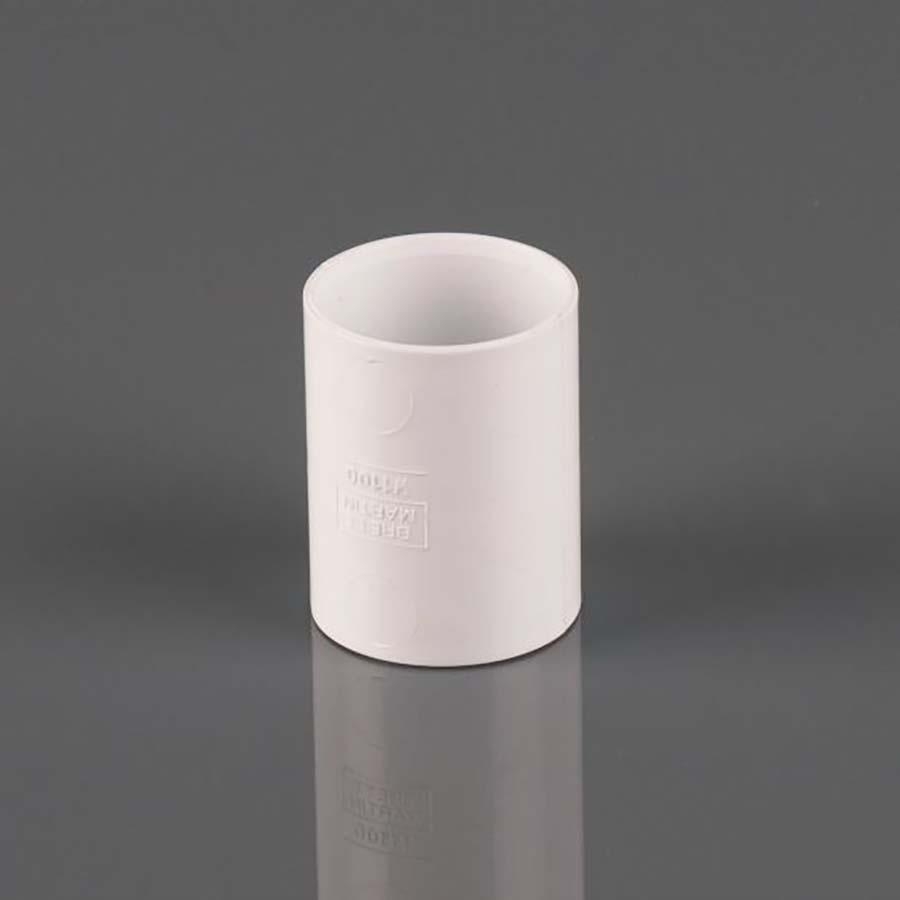 Picture of Brett Martin Solvent Waste Straight Connector 40mm White Polar W2100WP