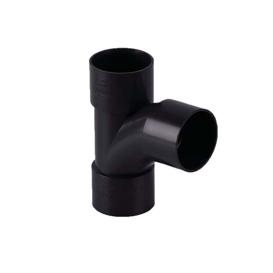 Picture of Brett Martin Solvent Waste Swept Tee 40mm 92.5 degree Black W2160B