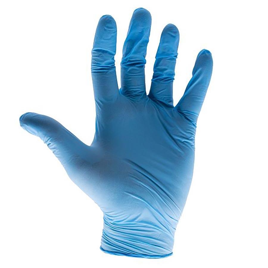 Picture of Scan Nitrile Gloves Blue Large Box 100