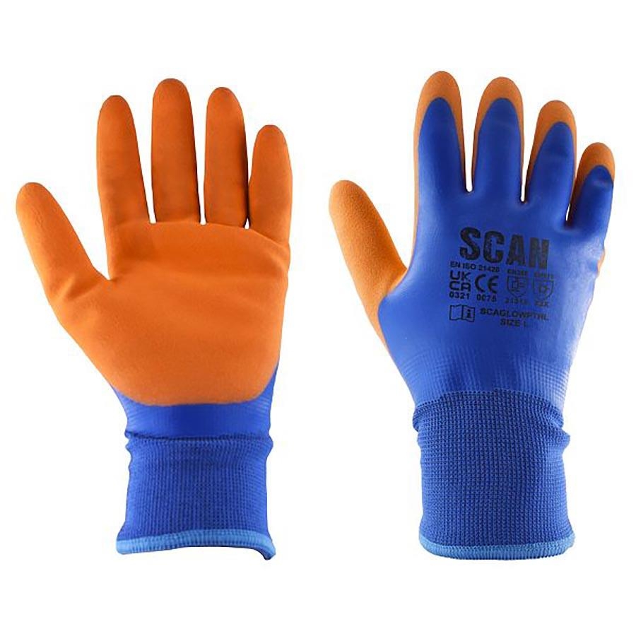 Picture of Scan Waterproof Thermal Latex Gloves Sz10 (XL)