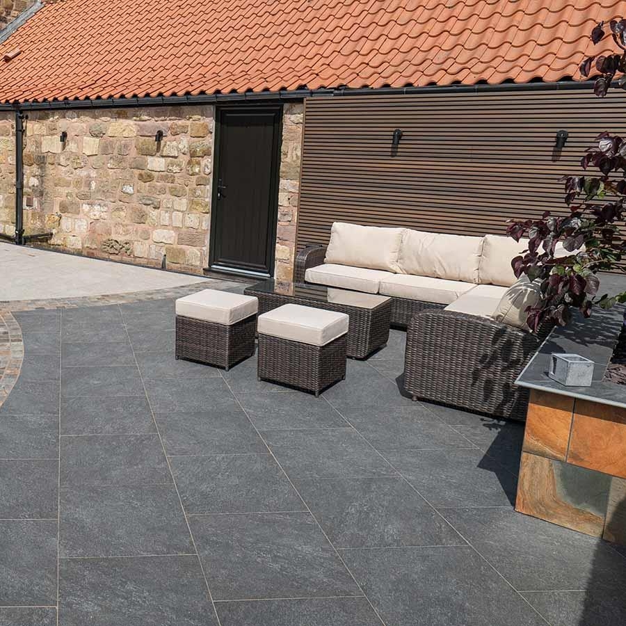 Picture of Cava Quartz Porcelain 900x600x20mm Lustre (Anthracite)