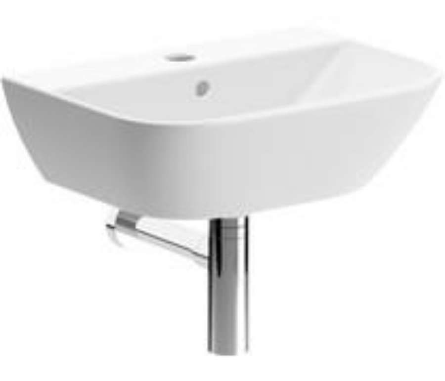 Picture of CBSH1780 Evesham 450x320mm 1TH Cloakroom Basin & Chrome Bottle Trap
