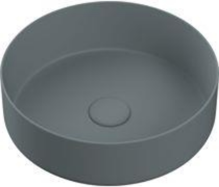 Picture of CBSH104932 Enigma 355mm Ceramic Round Washbowl & Waste - Matt Grey