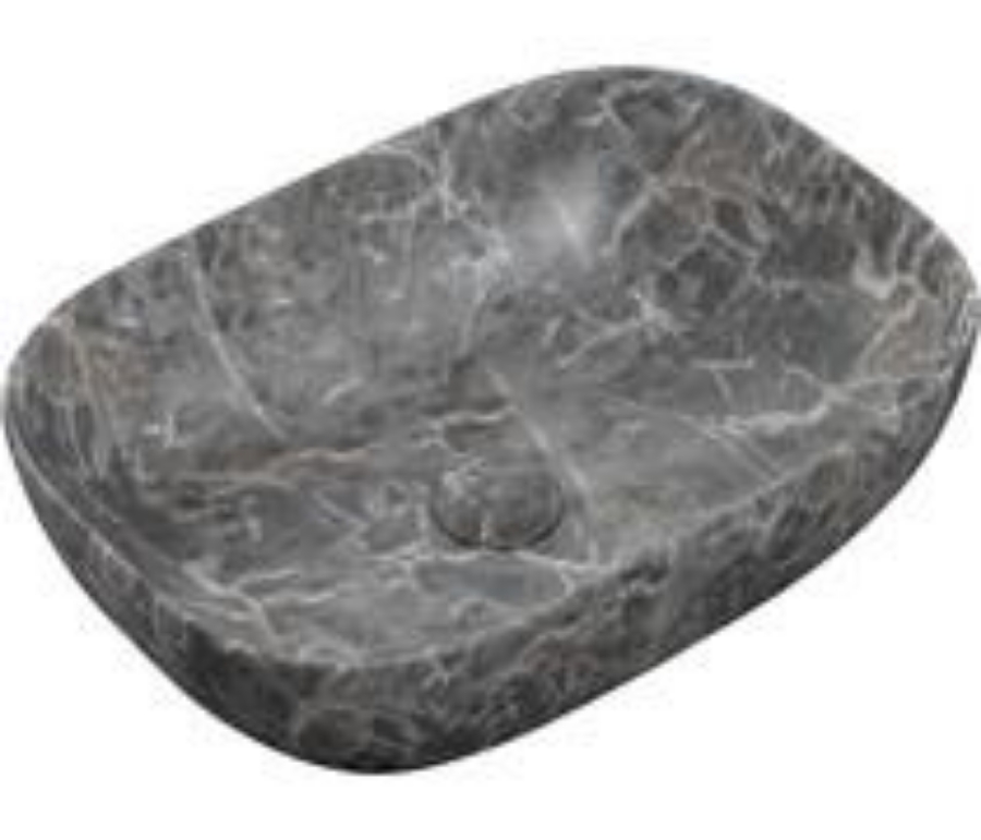 Picture of CBSH106866 Hazell 460x330mm Ceramic Washbowl - Grey Marble Effect