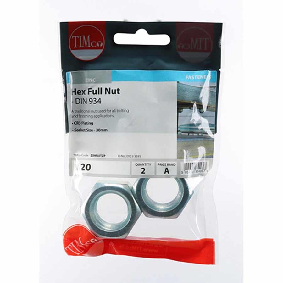 Picture of Timco Hex Nut DIN934 M20 Bag 2